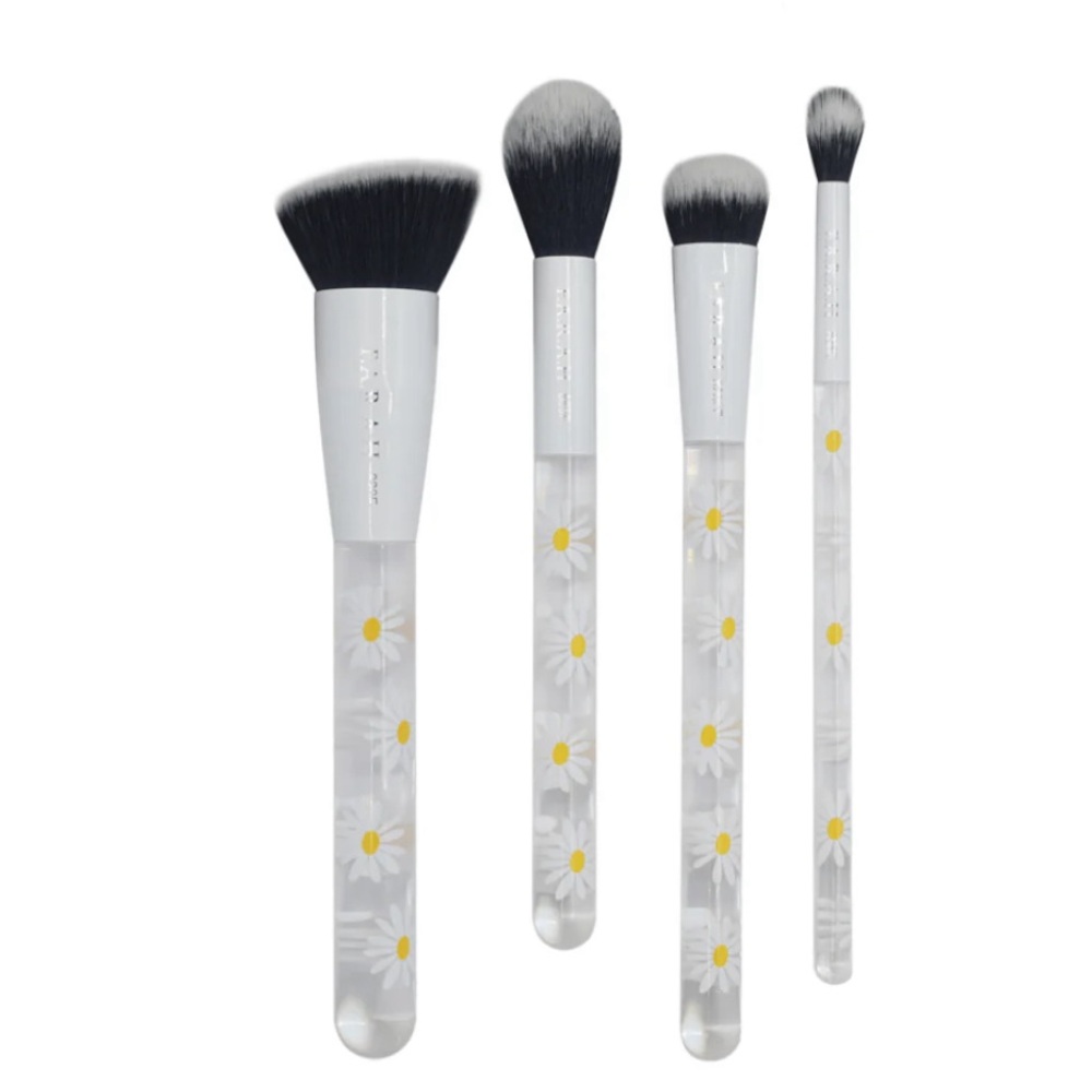 F.A.R.A.H 4 piece daisy makeup brush set. Brand new.